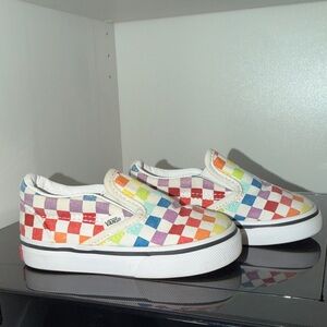 Vans Multicolor Checkered Slip-Ons